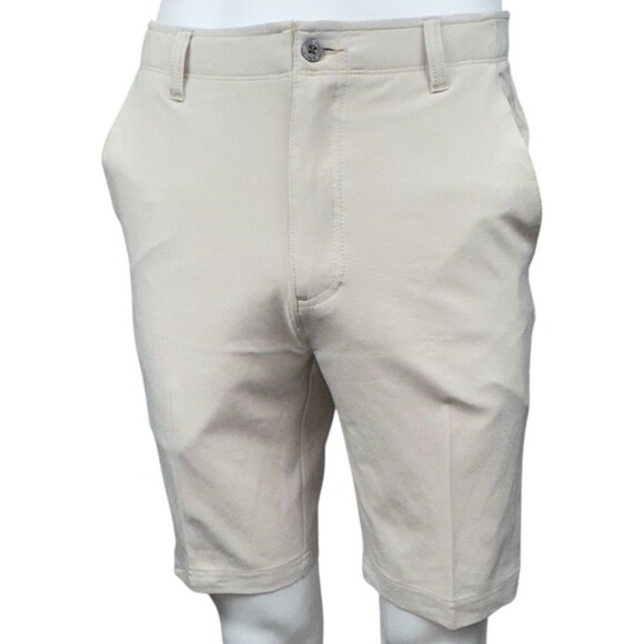 Pebble Beach Dry-Luxe Performance Mens Size 30 Tan Shorts Golf Casual Chino New - Picture 1 of 7